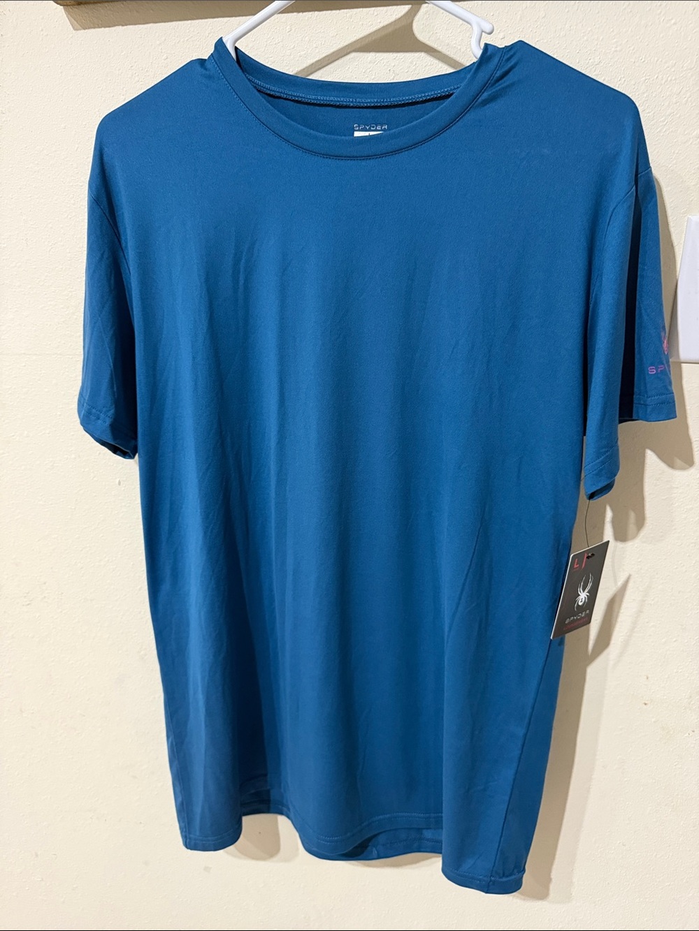 NWT Spyder Men’s Short Sleeve Crew Tee — Teal Blue